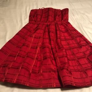 Vineyard Vines Red Strapless Dress